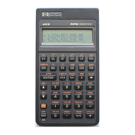 HP HP-42S User manual