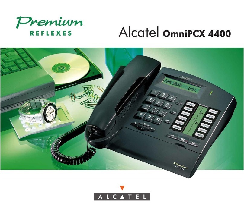 Alcatel OmniPCX 4400 User manual Alcatel OmniPCX 4400 User manual