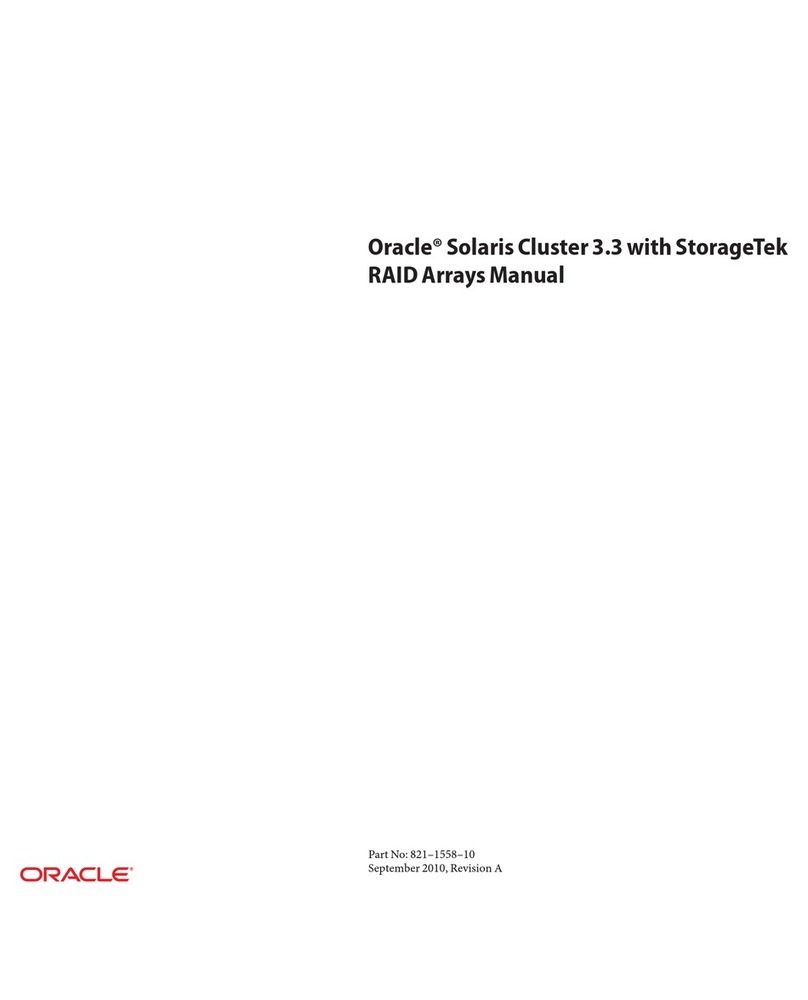 Oracle Solaris Cluster 3.3 with StorageTek RAID... User manual