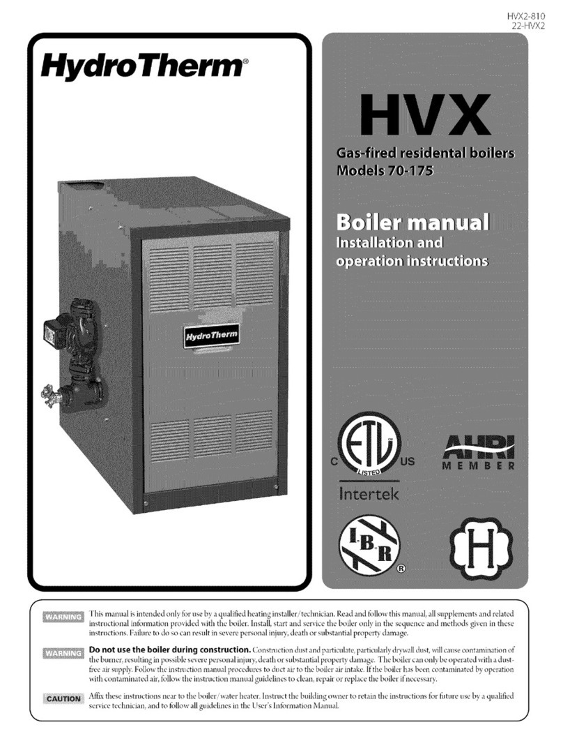 HydroTherm HVX User manual