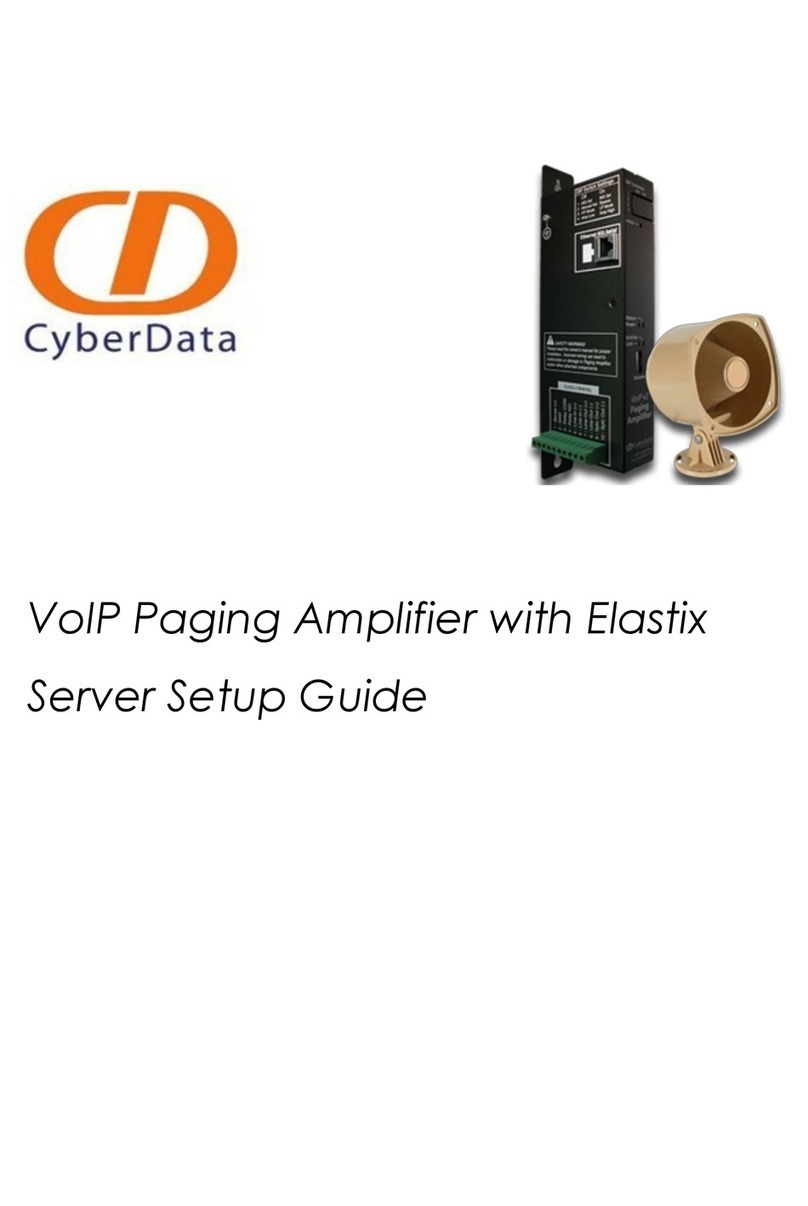 CyberData Amplifier Setup guide