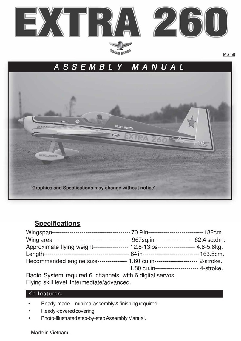 Seagull Models Extra 260 User manual
