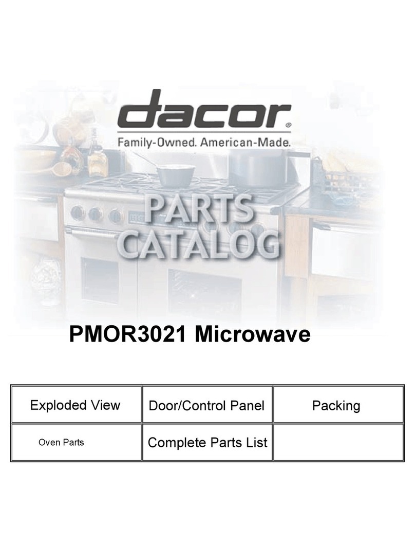 Dacor PMOR3021 Instruction Manual