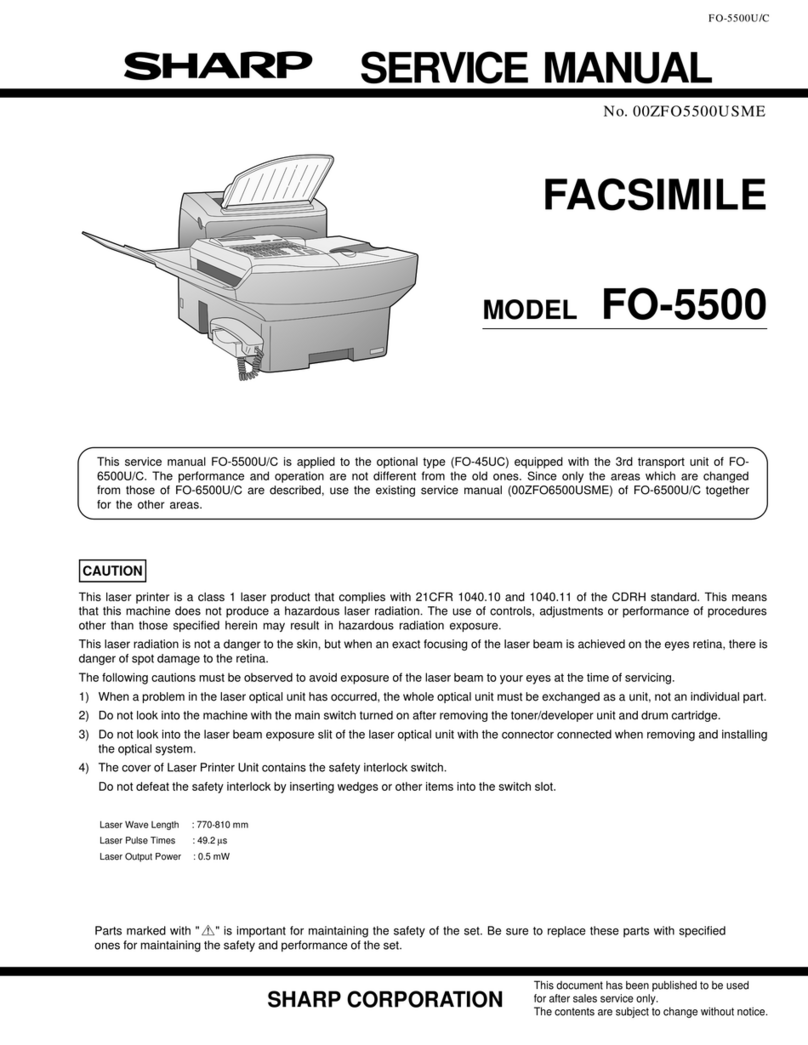 Sharp FO-5500 User manual