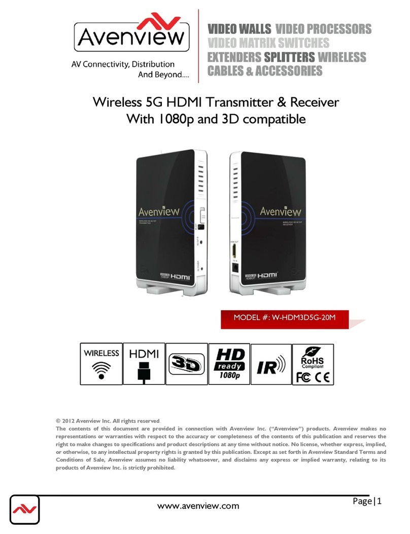 Avenview W-HDM3D5G-20M user manual