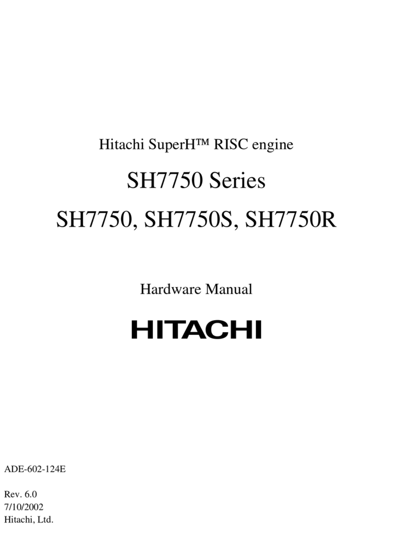 Hitachi SH7750 series User manual
