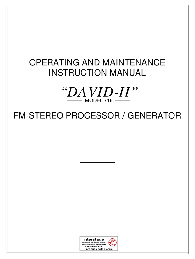 Inovonics DAVID-II 716 Operating and maintenance instruction manual