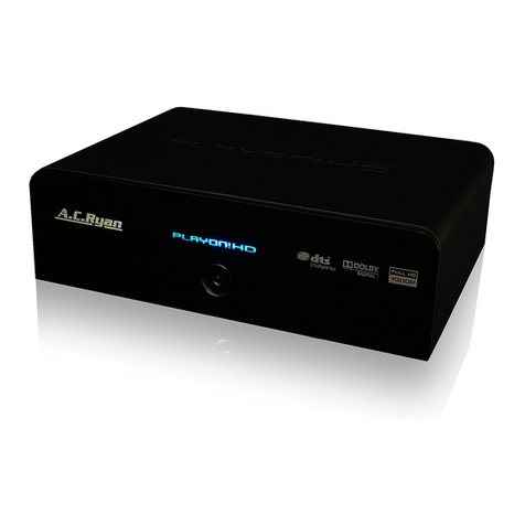 AC Ryan ACR-PV73200 Playon!HD Mini User manual