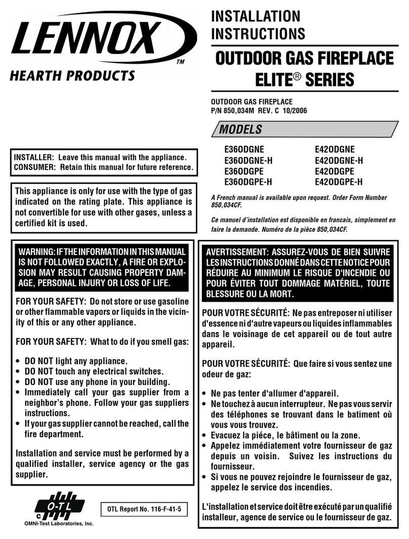 Lennox ELITE E36ODGNE User manual