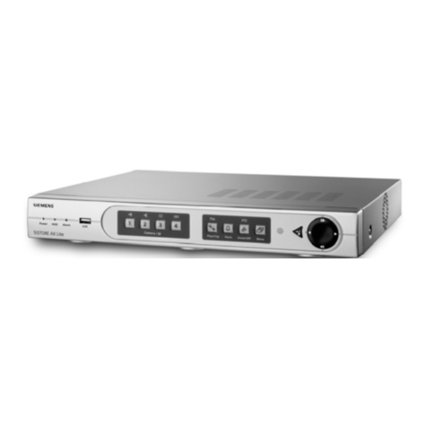 Siemens SISTORE AX4 Lite 250/100 V2.0 User manual