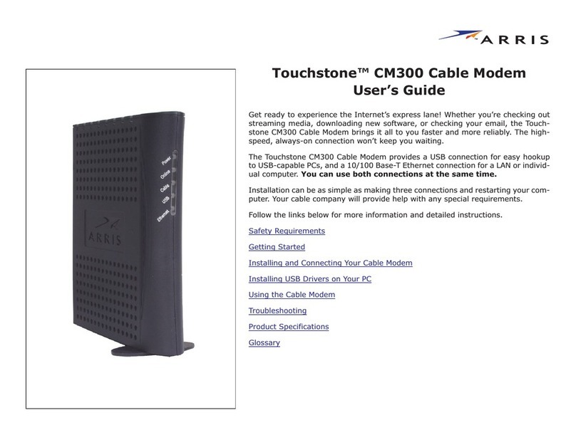 Arris Touchstone CM300 User manual