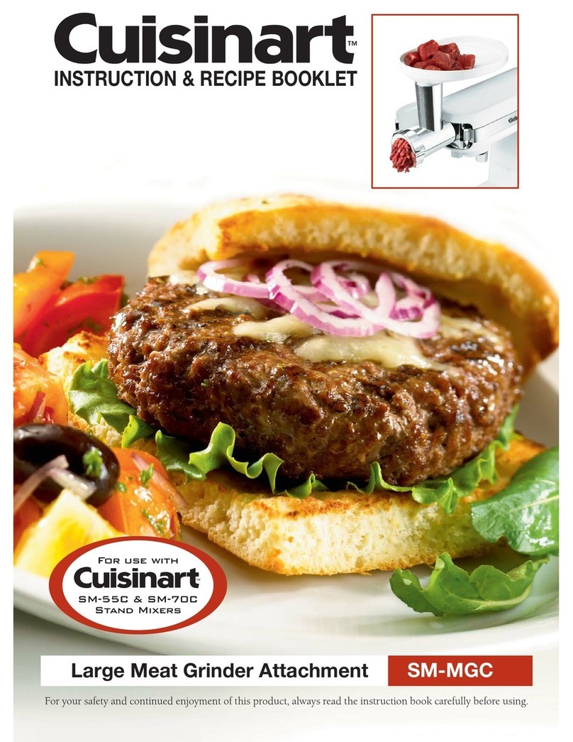 Cuisinart SM-MGC Instruction/recipe booklet