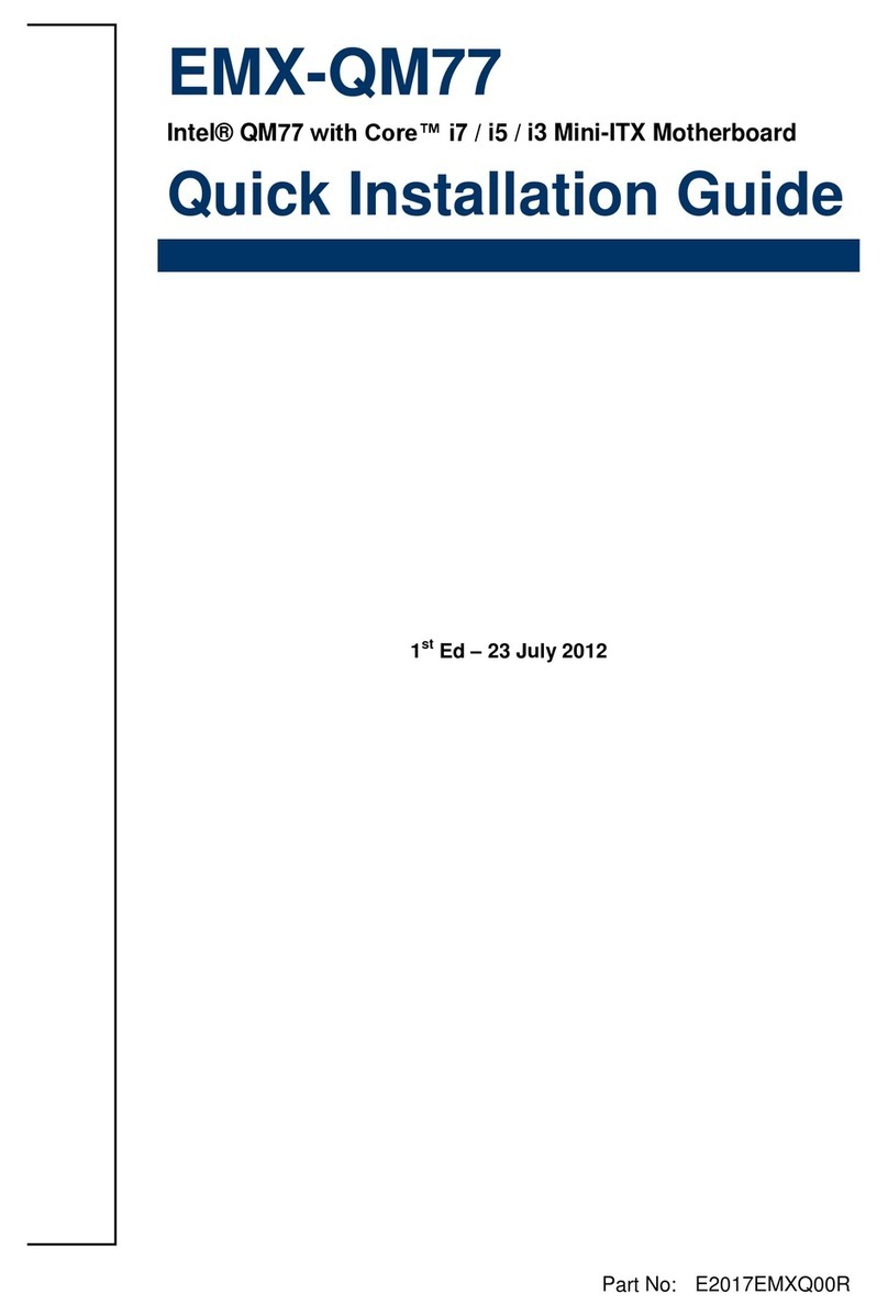 Avalue Technology EMX-QM77 User manual