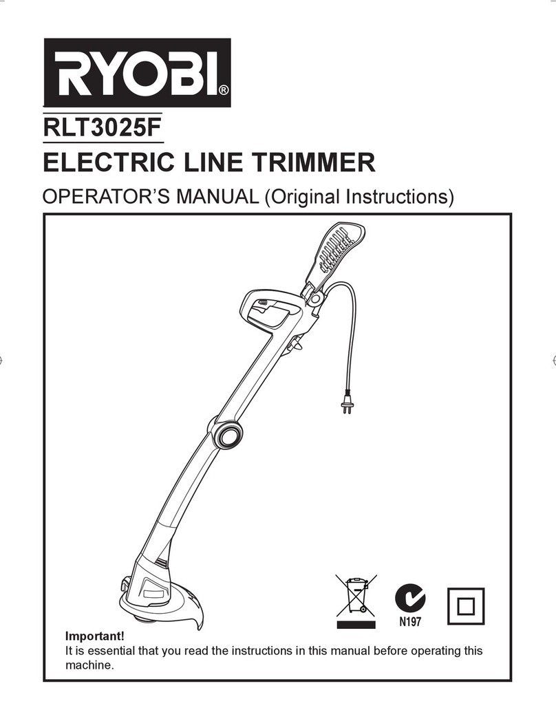 Ryobi RLT3025F Operator's manual