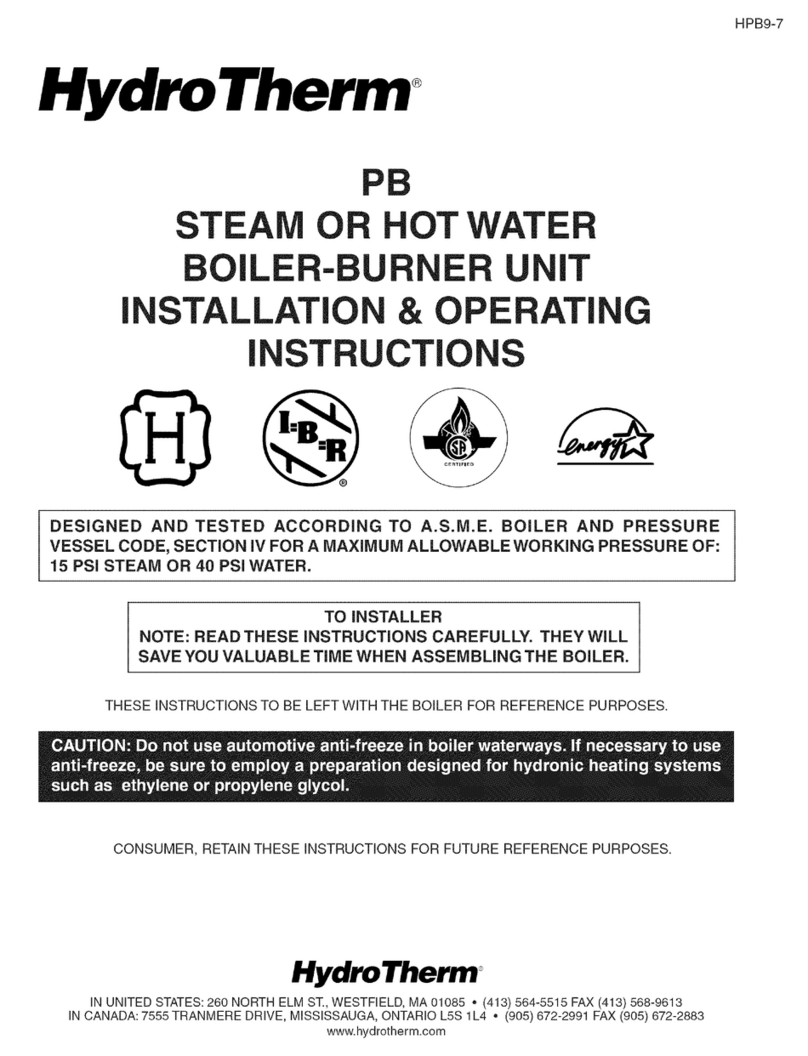 HydroTherm PB User manual HydroTherm PB User manual