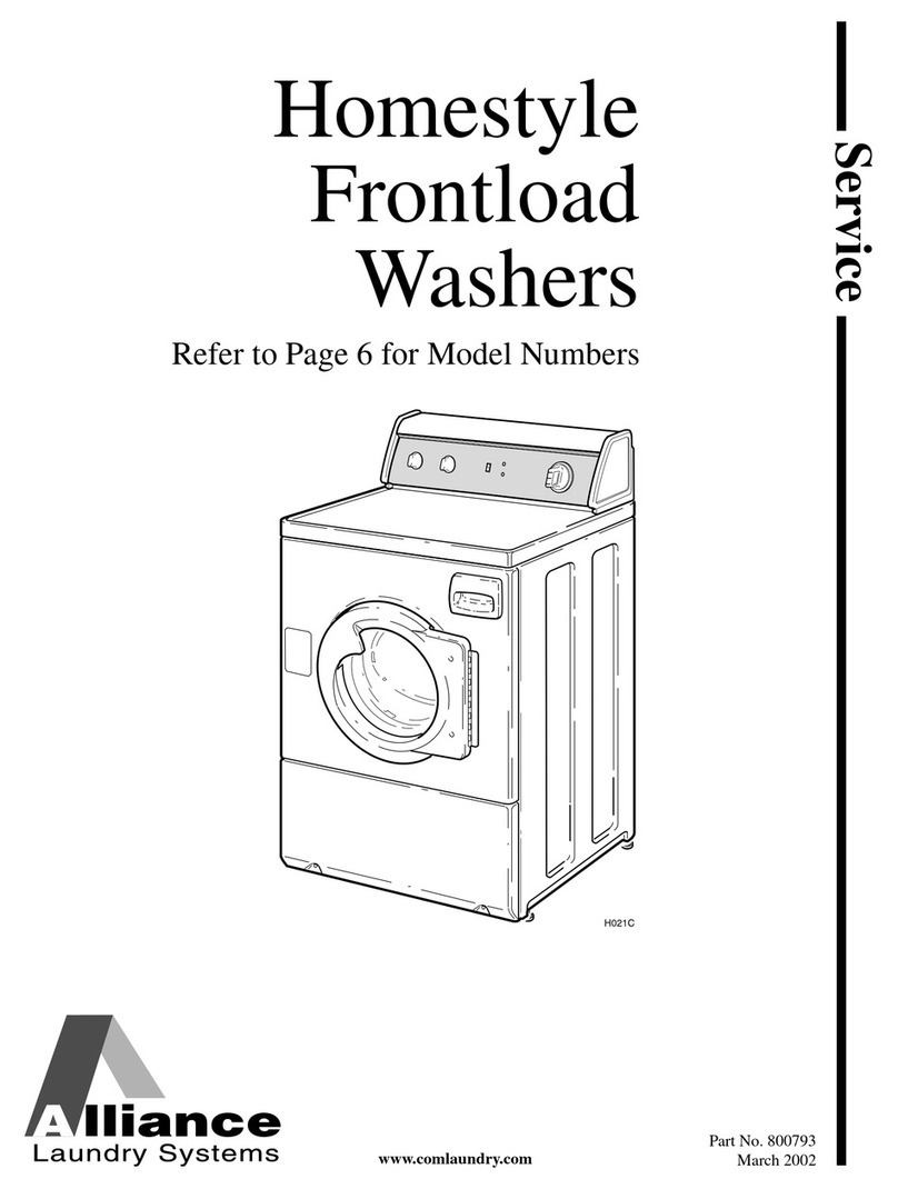 Alliance Laundry Systems LTS84A*H User manual