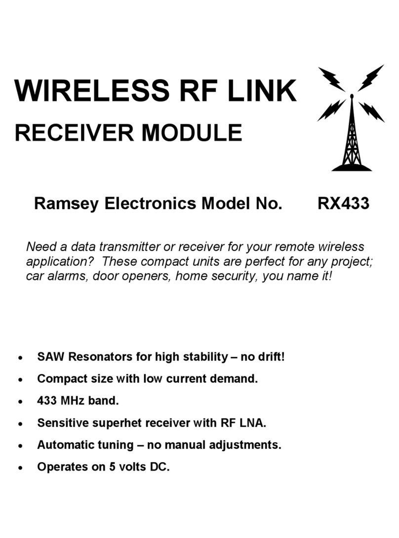 Ramsey Electronics RX433 instruction manual