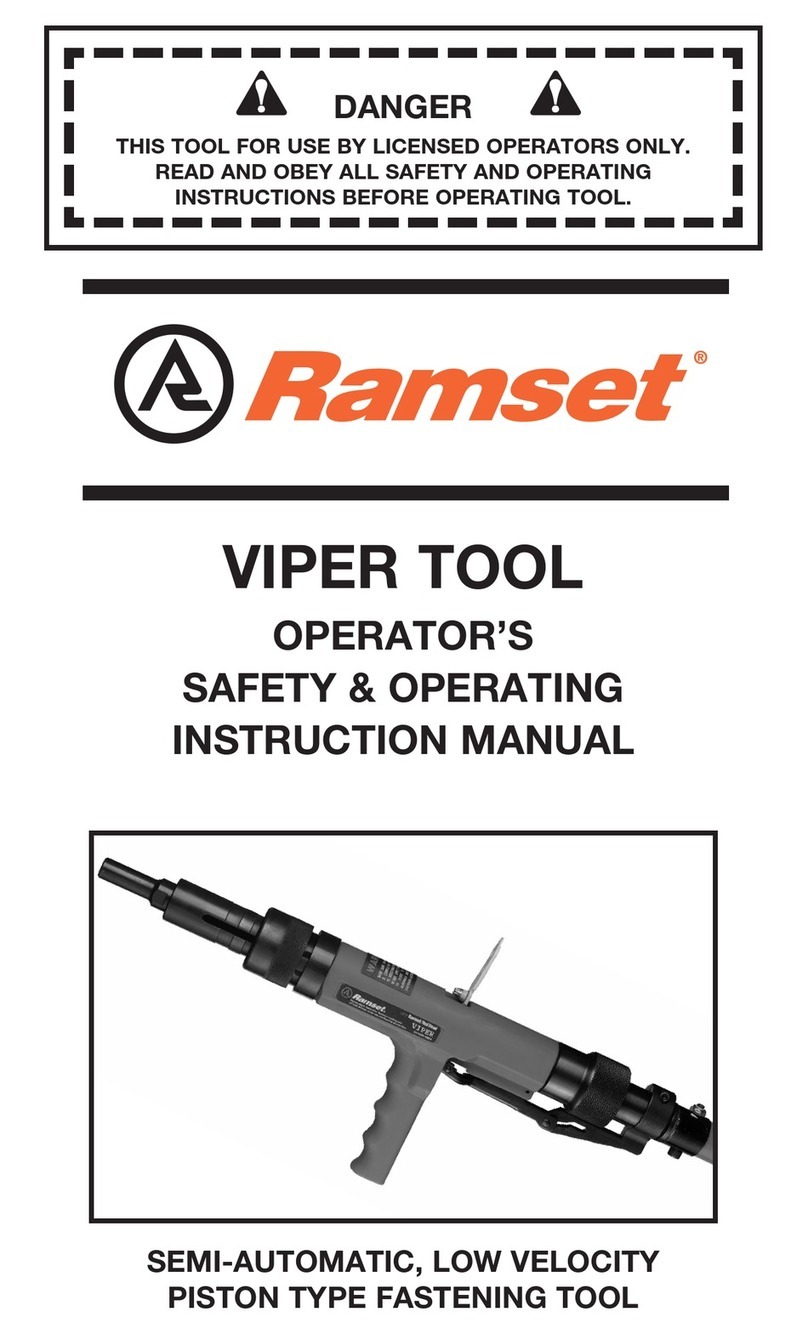 RAMSET Viper Tool Operator's safety & operating instruction manual