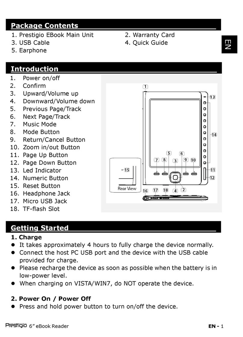 Prestigio EBook User manual