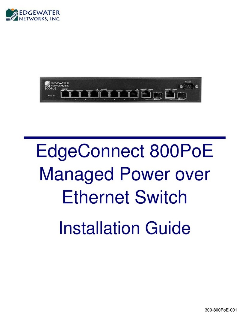 Edgewater Networks EdgeConnect 800PoE installation guide