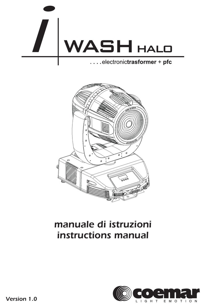 Coemar wash halo instruction manual