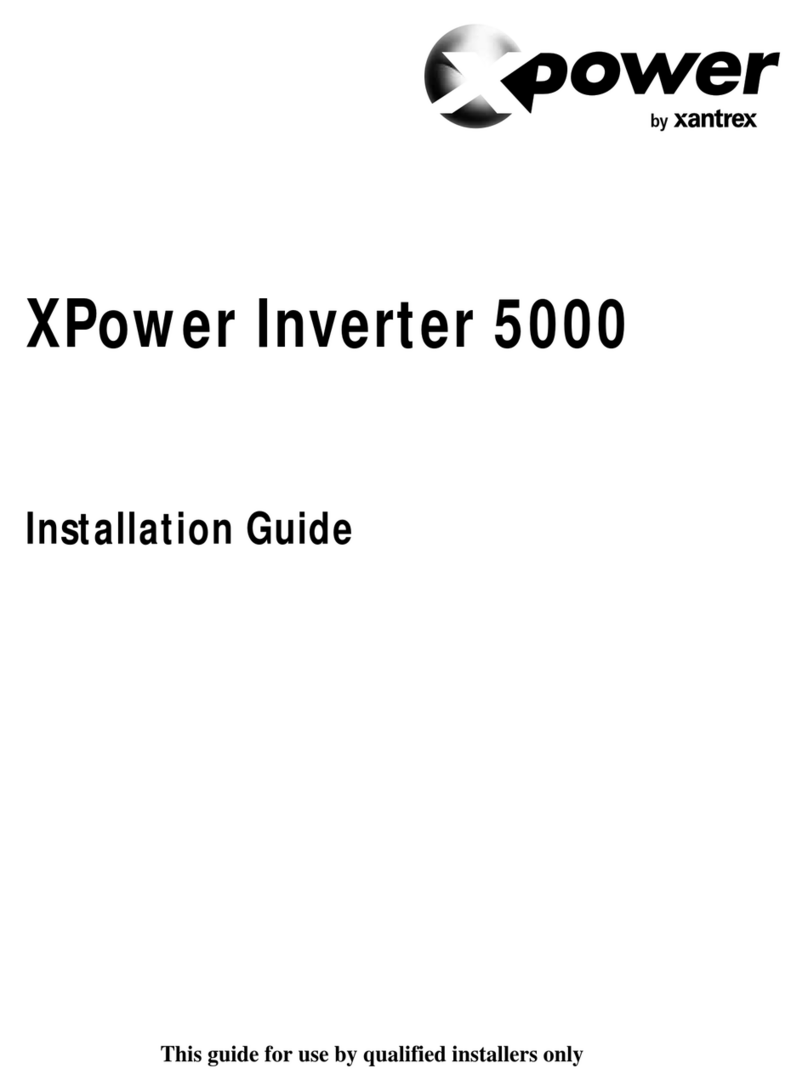 Xantrex XPower 5000 User manual Xantrex XPower 5000 User manual
