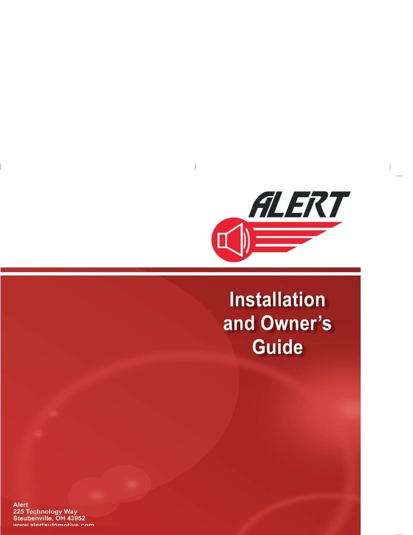 Alert car security system Installation and owner's guide