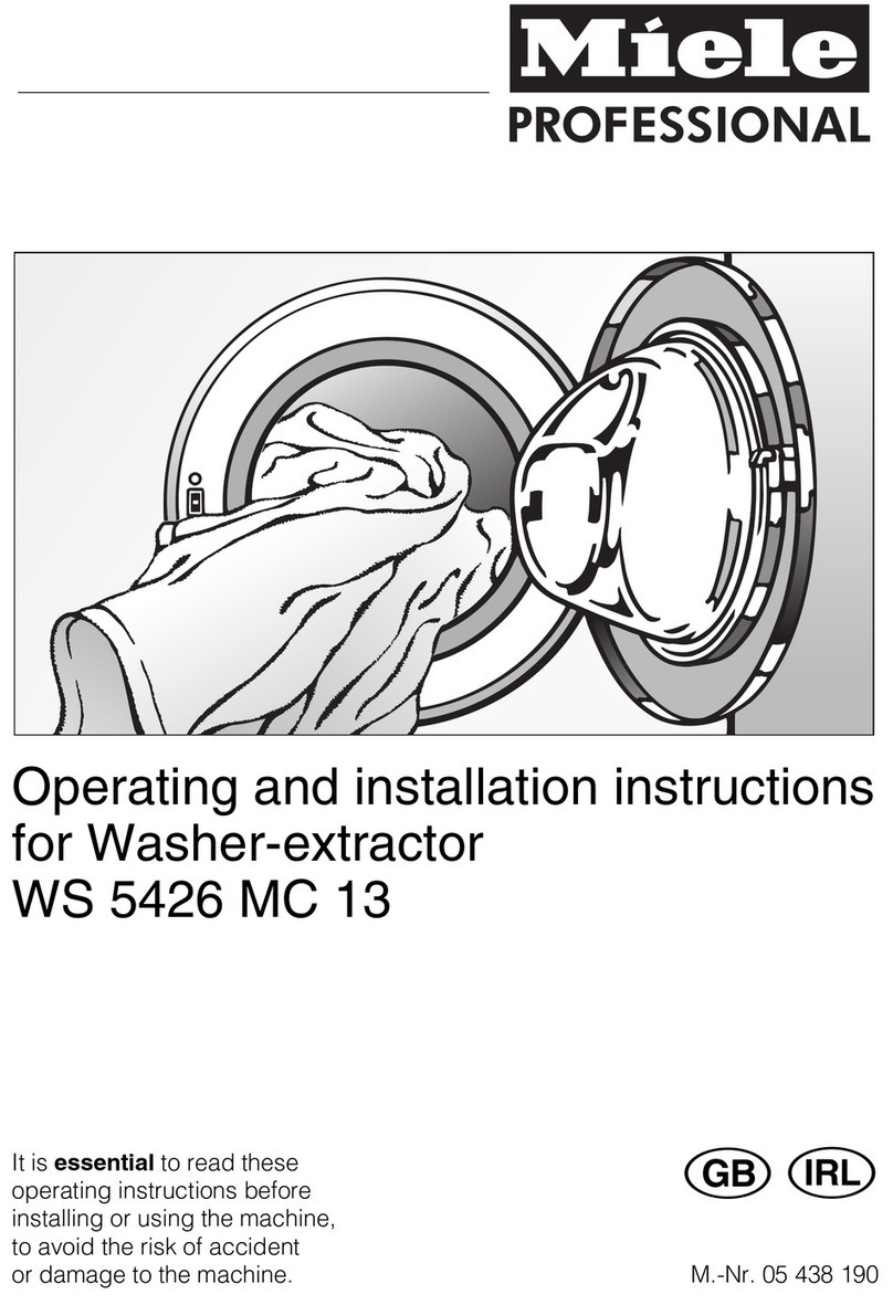 Miele WS 5426 MC 13 Operating and installation