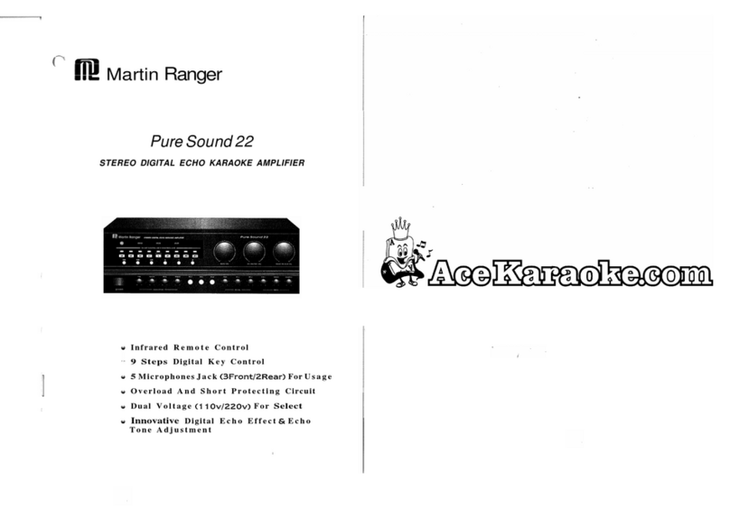 Martin Ranger Pure Sound 22 Operation manual