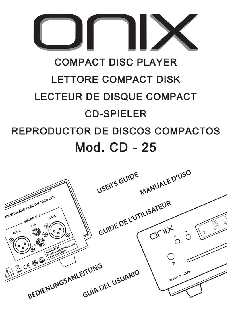 Onix CD - 25 User manual