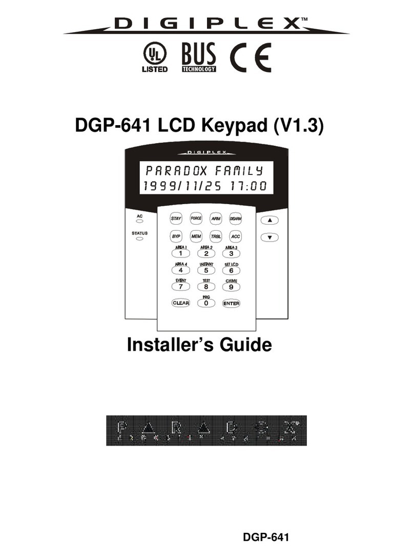 Digiplex DGP-641 Assembly instructions