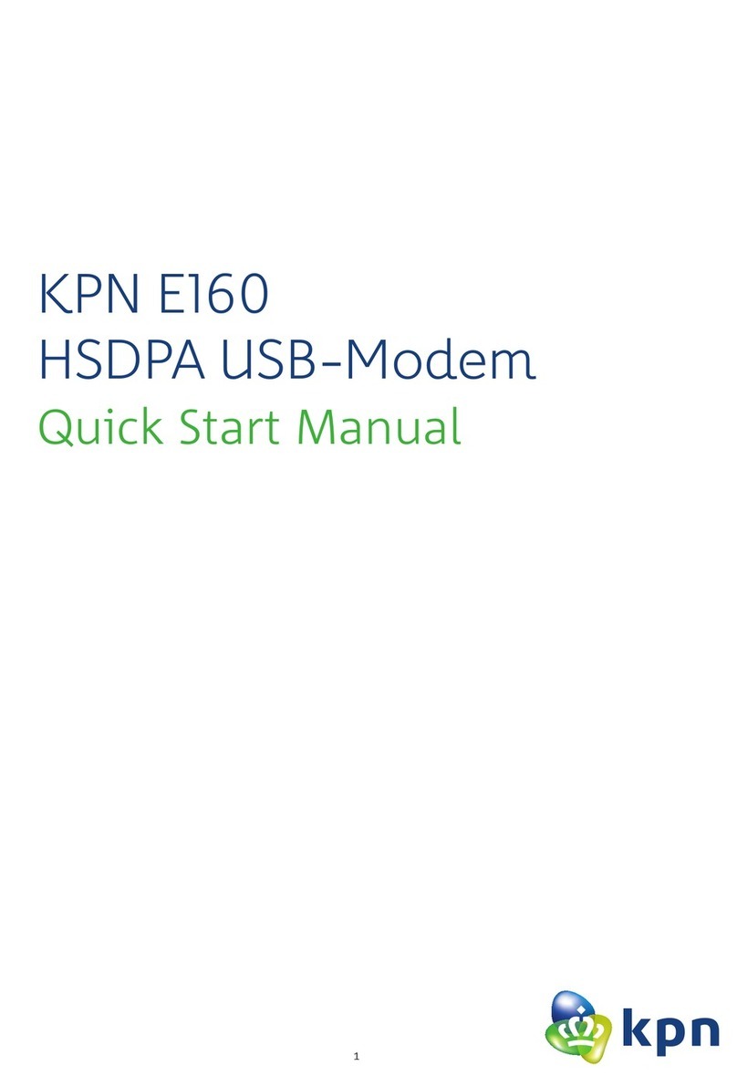 KPN E160 Quick start manual