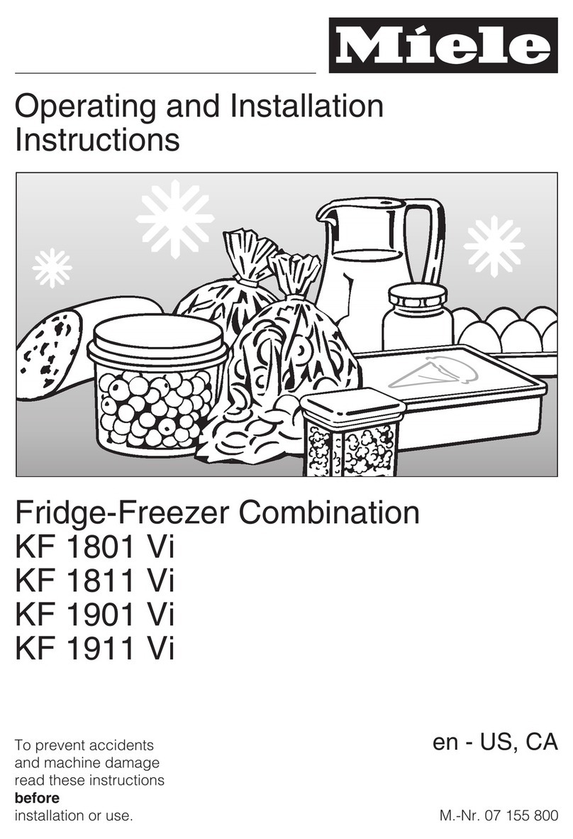 Miele KF 1801 Vi Operating and installation instructions