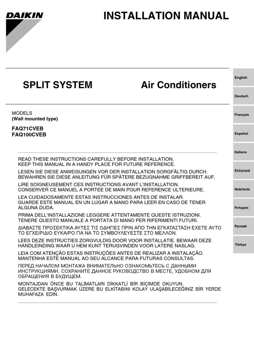 Daikin FAQ71CVEB installation manual