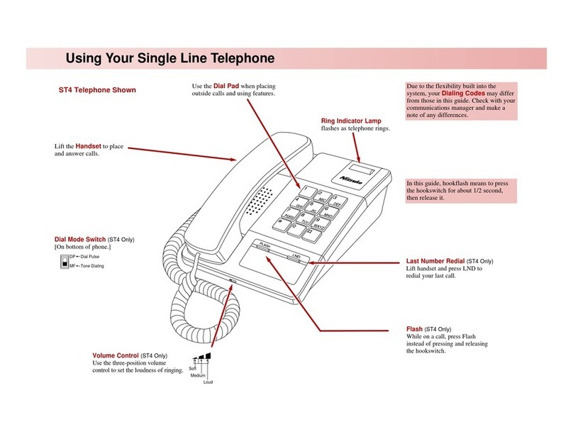 Nitsuko DS2000 Quick reference guide