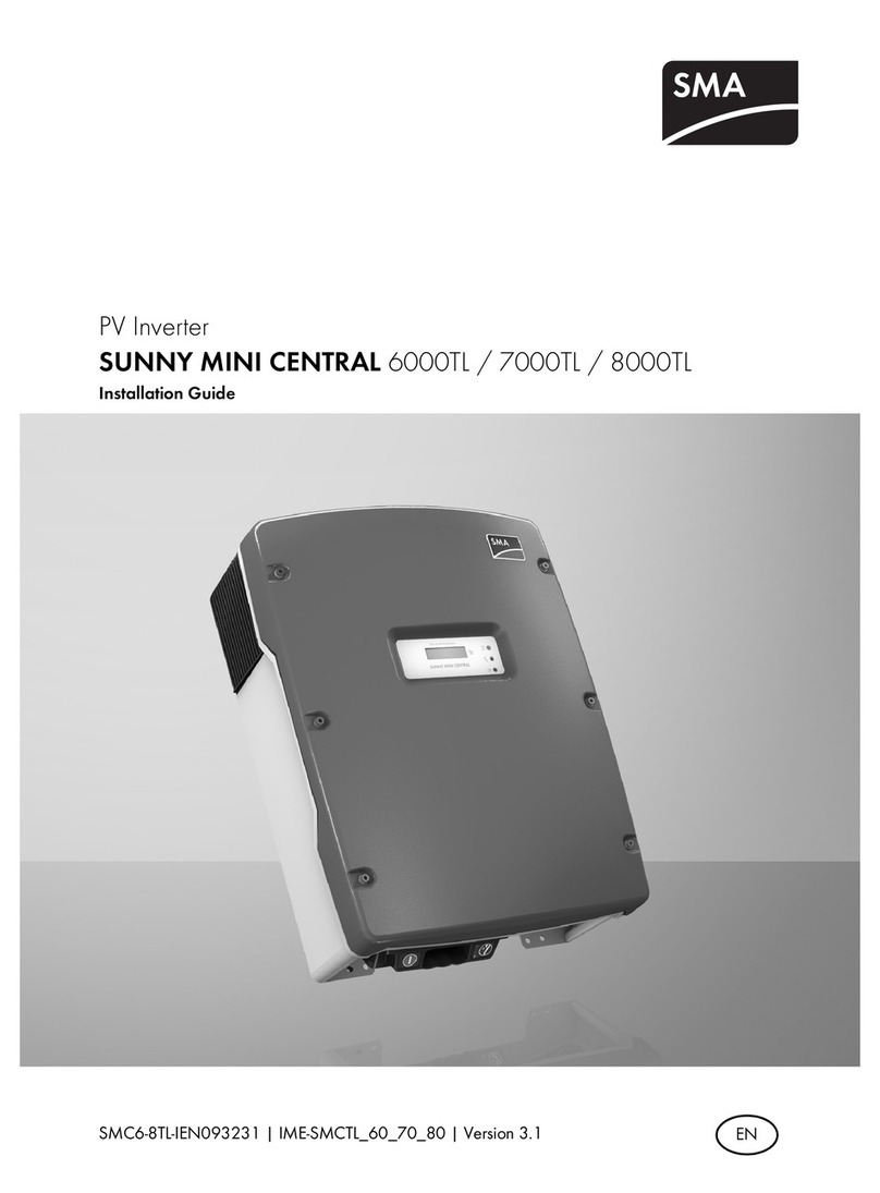 SMA SUNNY MINI CENTRAL 6000TL User manual