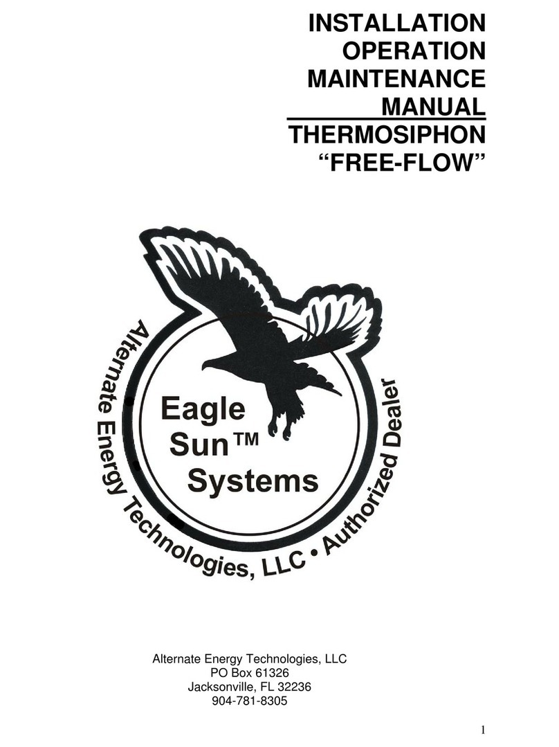 Alternate Energy Technologies EAGLESUN Installation, operation & maintenance manual Alternate Energy Technologies EAGLESUN Installation, operation & maintenance manual