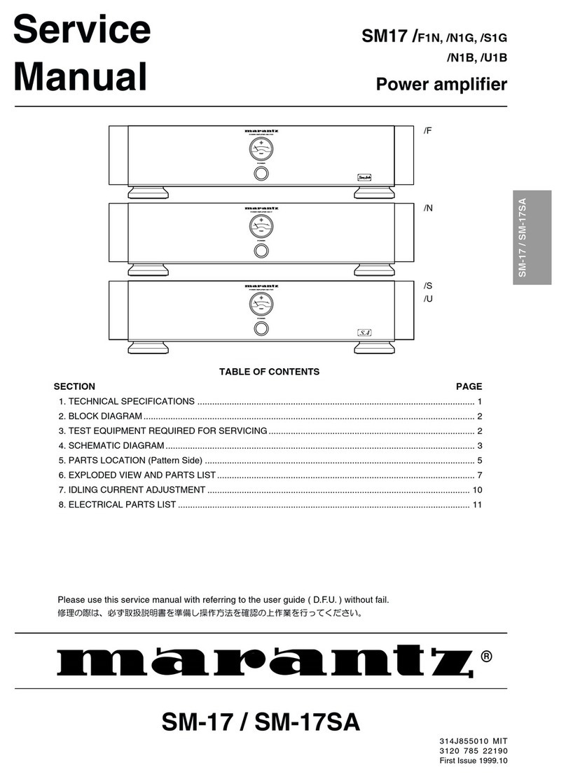 Marantz SM-17 User manual