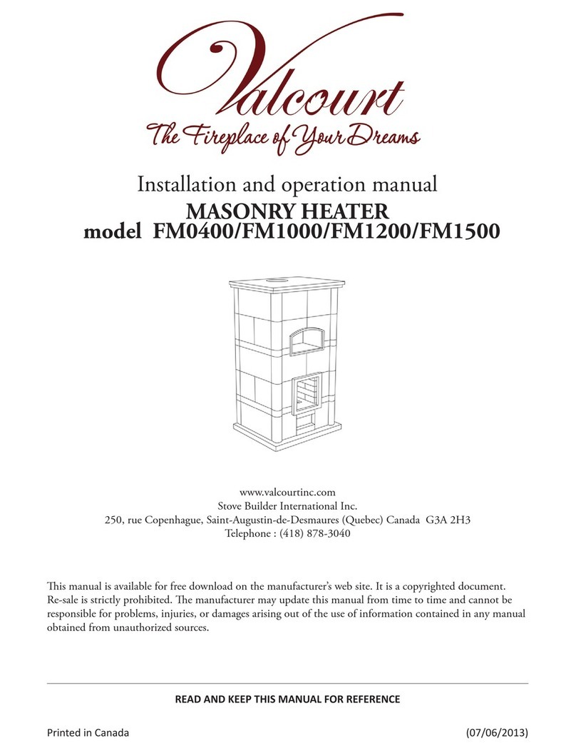 Valcourt FM0400 Installation and operation manual