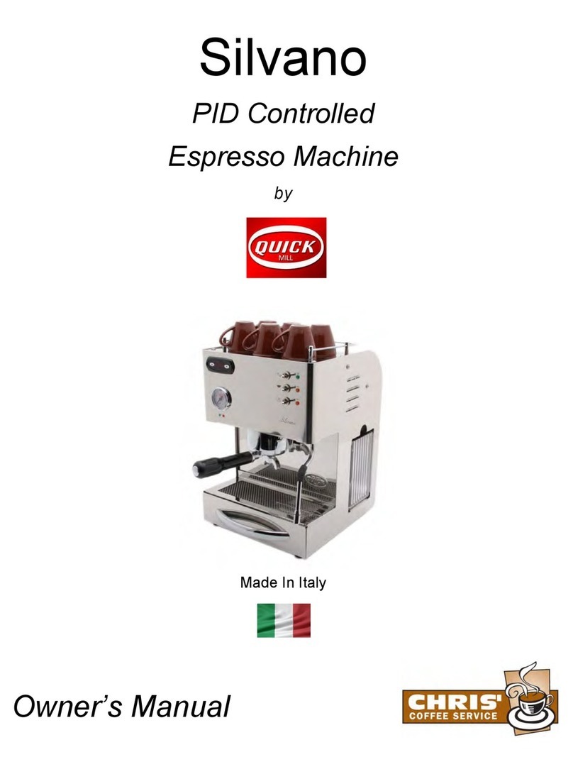 Chris Coffee Service Silvano owner's manual Chris Coffee Service Silvano owner's manual