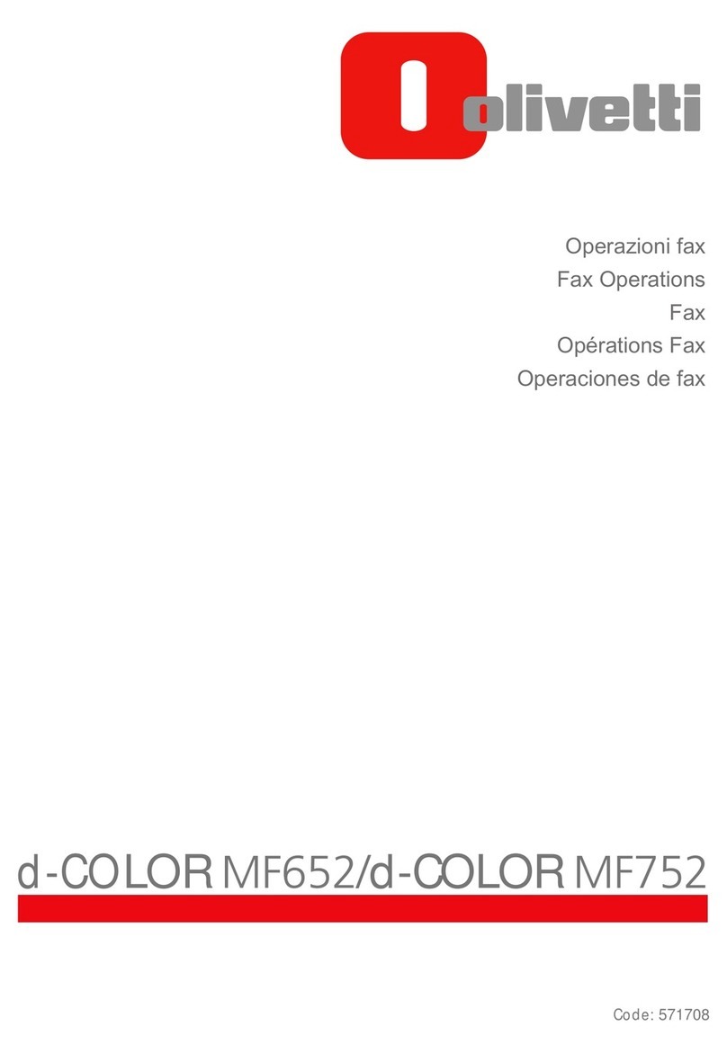 Olivetti d-COLOR MF652 user guide