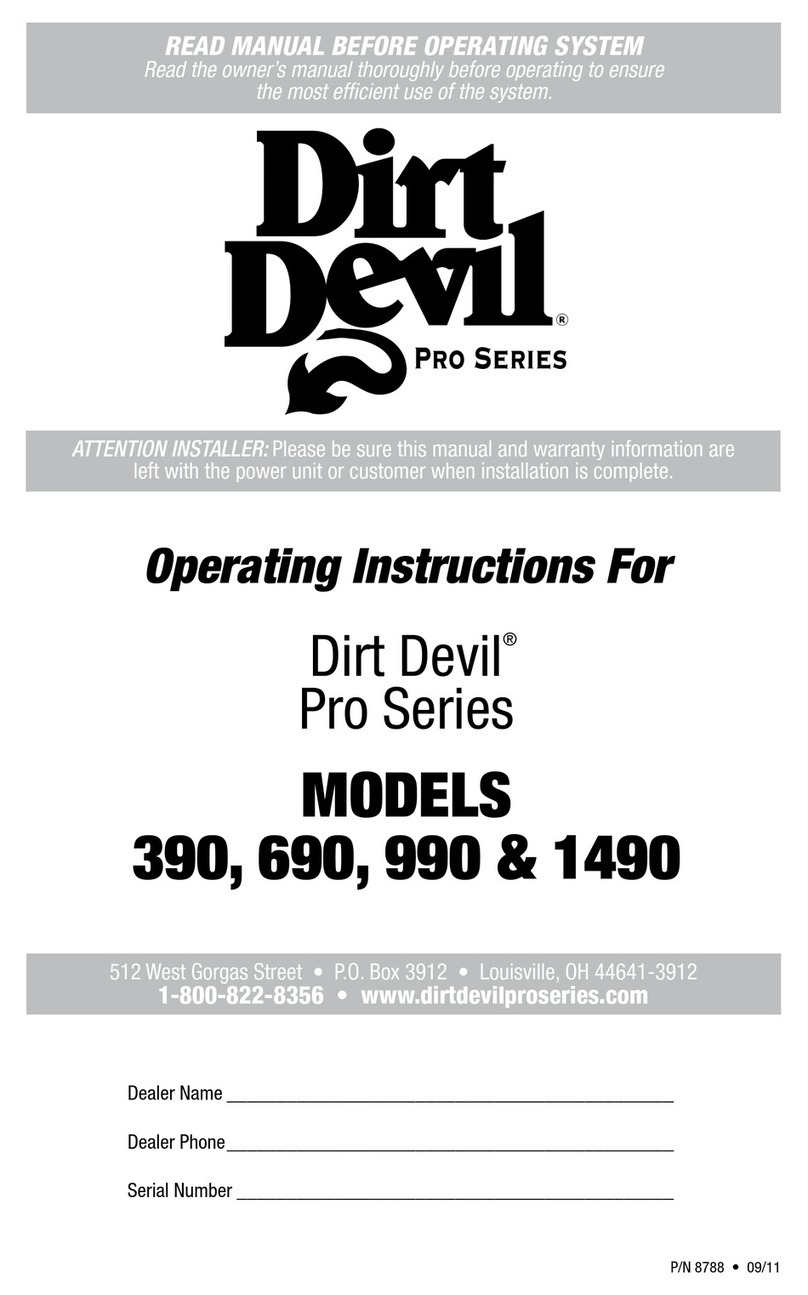 Dirt Devil 390 operating instructions