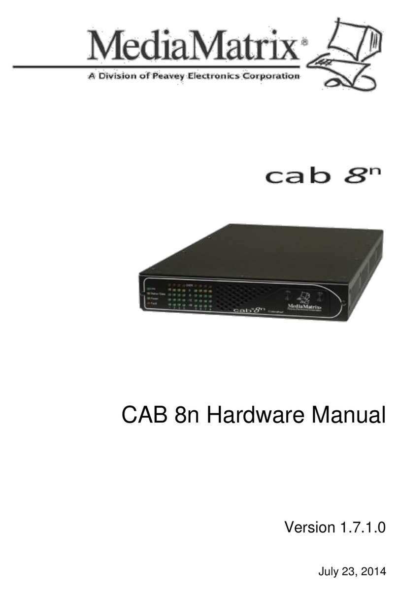 MediaMatrix CAB 8n Hardware manual