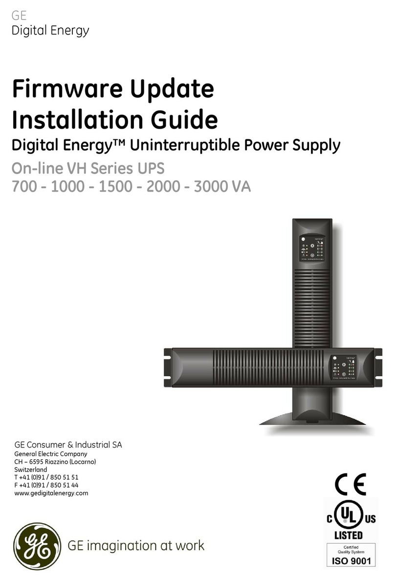 GE 700 VA User manual GE 700 VA User manual