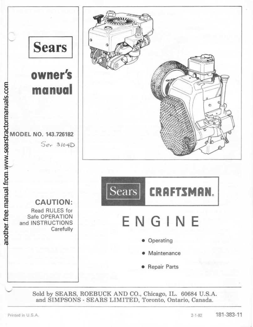 Sears Craftsman 143.726182 User manual Sears Craftsman 143.726182 User manual