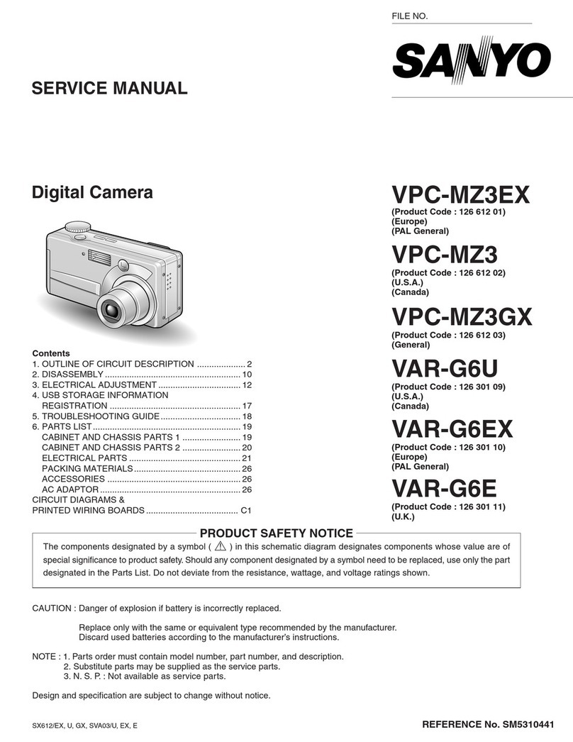 Sanyo VPC-MZ3EX User manual