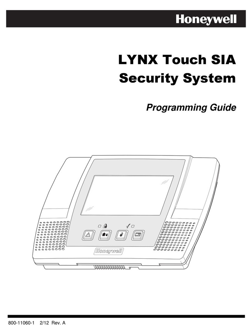 Honeywell LYNX Touch SIA User manual