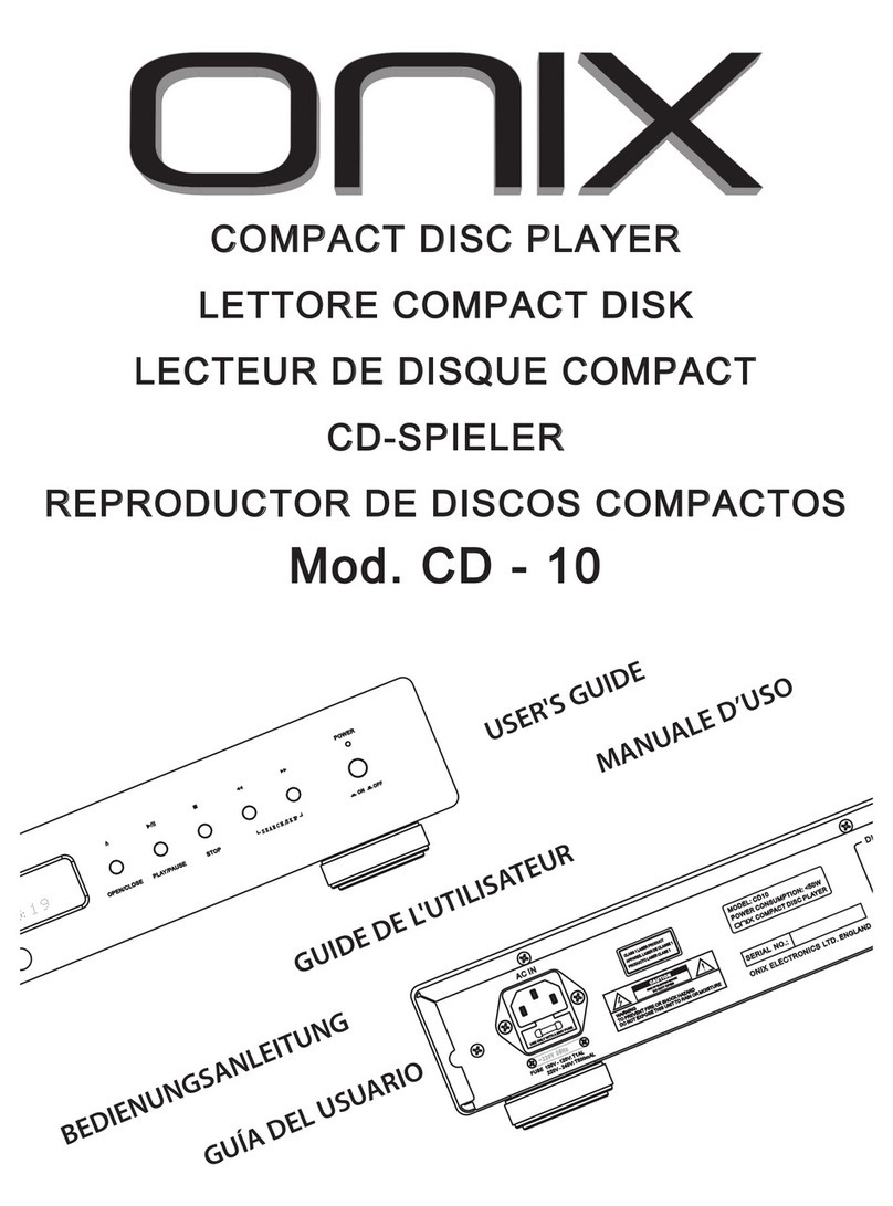 Onix CD - 10 user guide