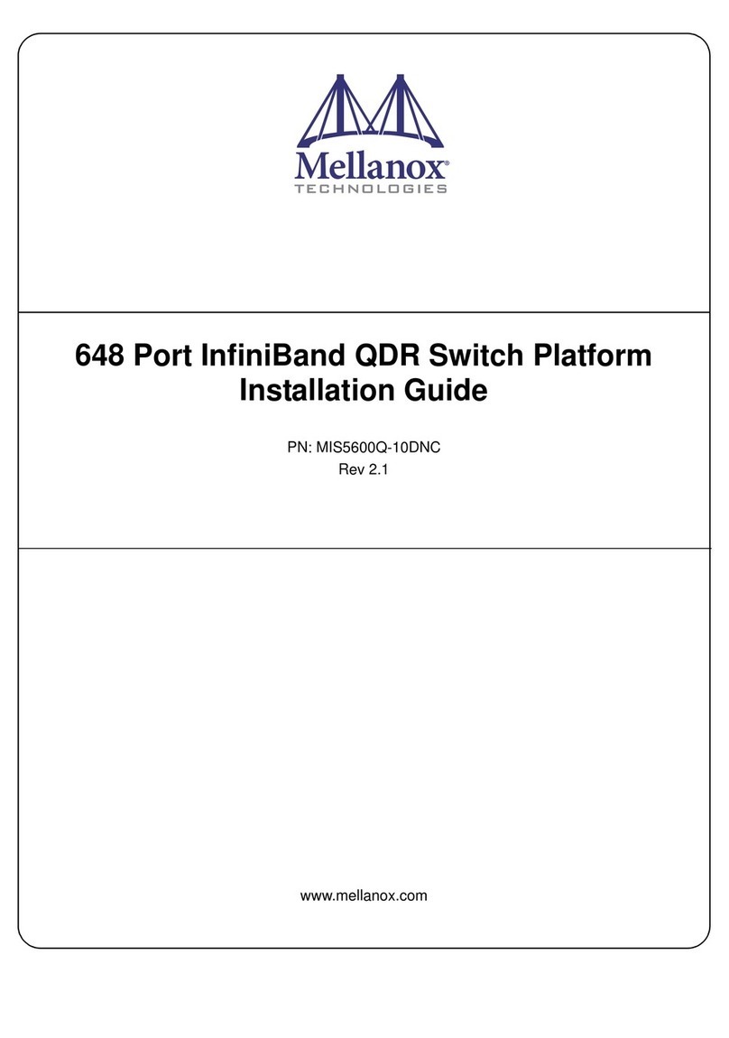 Mellanox Technologies MIS5600Q-10DNC User manual