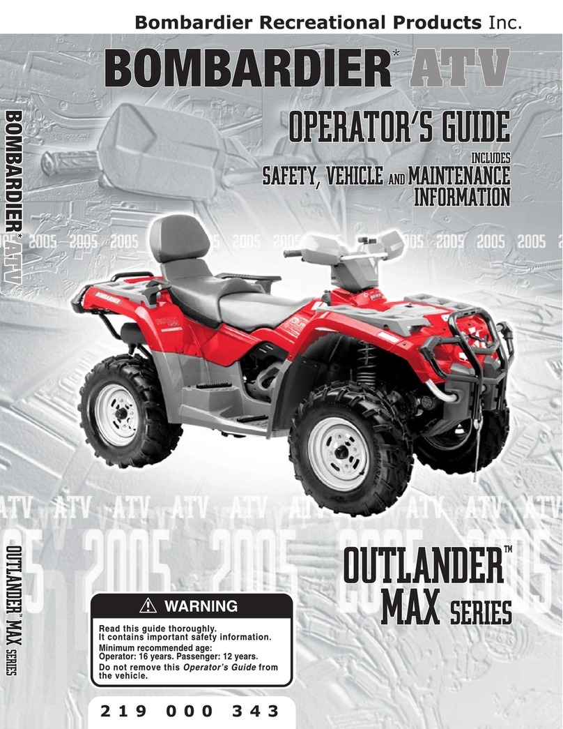 BOMBARDIER Oulander Max Series Operator's guide
